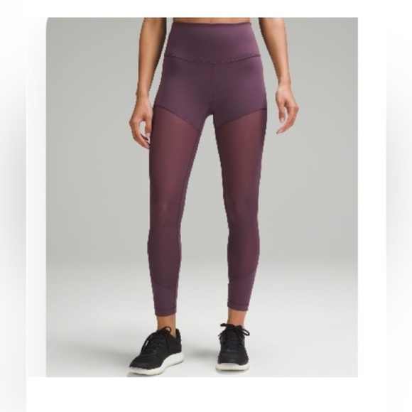Lululemon Wunder Train Mesh High Rise Tight 25” Size 2 New - Picture 1 of 8